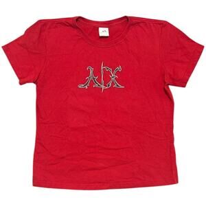 Armani Exchange Glitter Baby Tee Top